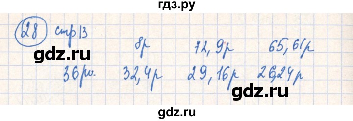 ГДЗ по алгебре 7 класс Минаева рабочая тетрадь  упражнение - 28, Решебник №2