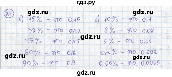 ГДЗ по алгебре 7 класс Минаева рабочая тетрадь  упражнение - 24, Решебник №1