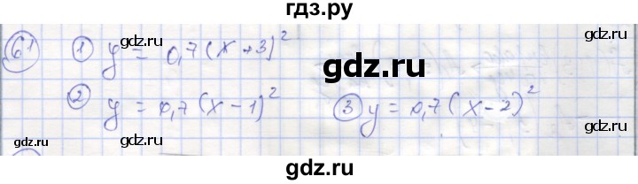 ГДЗ по алгебре 9 класс Минаева рабочая тетрадь  упражнение - 61, Решебник №1
