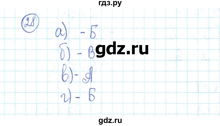 ГДЗ по алгебре 9 класс Минаева рабочая тетрадь  упражнение - 28, Решебник №2