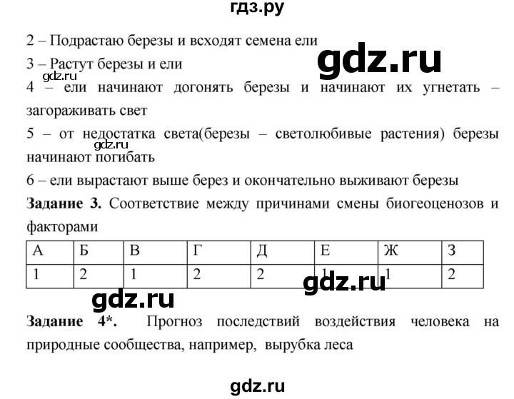 ГДЗ по биологии 7 класс Пономарева рабочая тетрадь  параграф - 56, Решебник