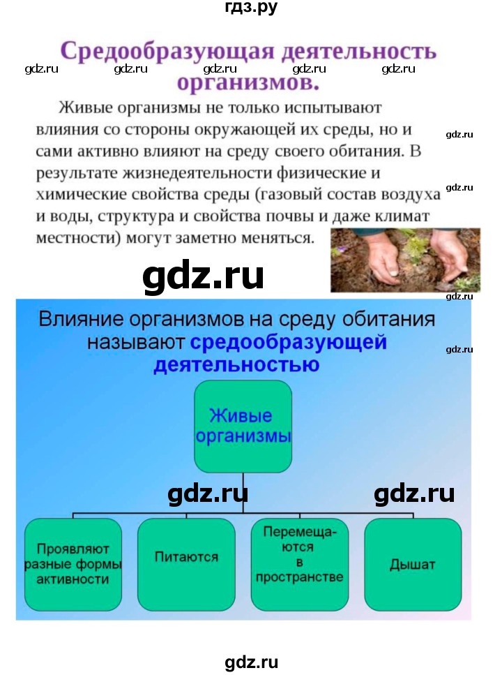 ГДЗ по биологии 7 класс Пономарева рабочая тетрадь  параграф - 58, Решебник