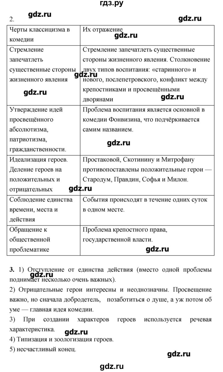 ГДЗ по литературе 7 класс Соловьева рабочая тетрадь  урок - 20, Решебник