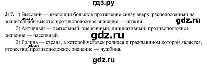 ГДЗ по русскому языку 5 класс Янченко рабочая тетрадь Скорая помощь (Ладыженская)  упражнение - 317, Решебник 2019