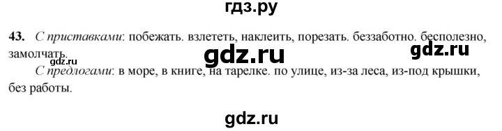 ГДЗ по русскому языку 5 класс Янченко рабочая тетрадь Скорая помощь (Ладыженская)  упражнение - 43, Решебник 2019