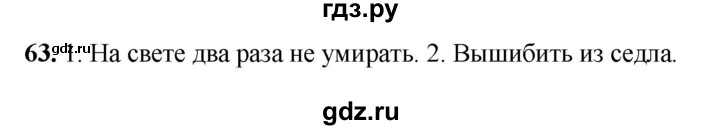 ГДЗ по русскому языку 5 класс Янченко рабочая тетрадь Скорая помощь (Ладыженская)  упражнение - 63, Решебник 2019