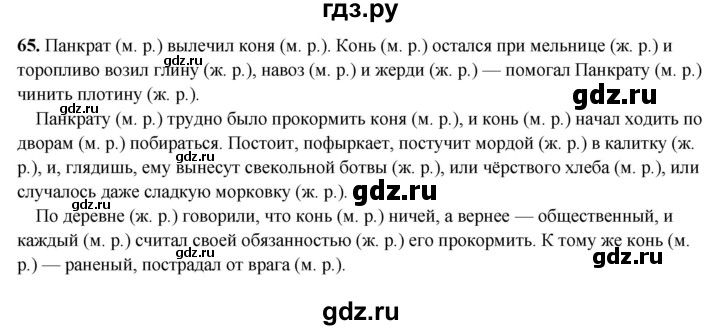 ГДЗ по русскому языку 5 класс Янченко рабочая тетрадь Скорая помощь (Ладыженская)  упражнение - 65, Решебник 2019