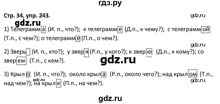 ГДЗ по русскому языку 5 класс Янченко рабочая тетрадь Скорая помощь (Ладыженская)  упражнение - 243, Решебник 2017