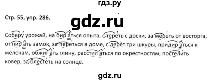 ГДЗ по русскому языку 5 класс Янченко рабочая тетрадь Скорая помощь (Ладыженская)  упражнение - 286, Решебник 2017