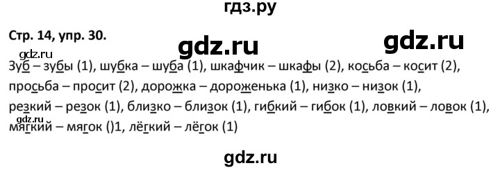 ГДЗ по русскому языку 5 класс Янченко рабочая тетрадь Скорая помощь (Ладыженская)  упражнение - 30, Решебник 2017