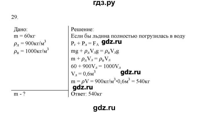ГДЗ по физике 7 класс Генденштейн   задания / параграф 21 - 29, Решебник