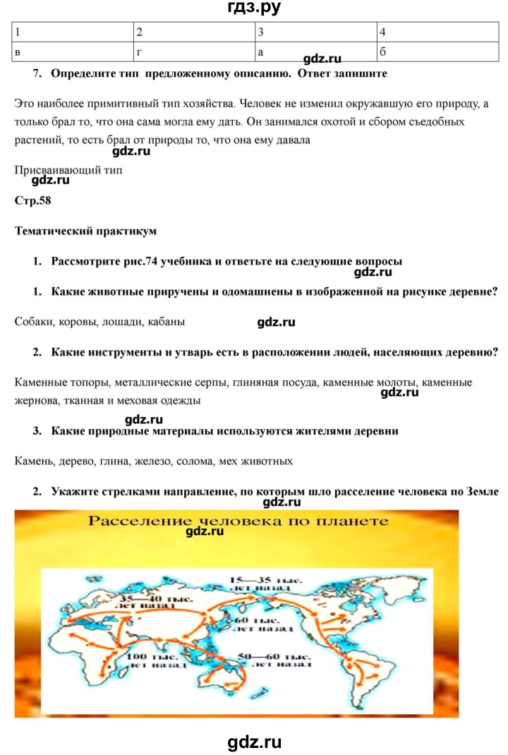ГДЗ по географии 7 класс Домогацких рабочая тетрадь  параграф - 16, Решебник