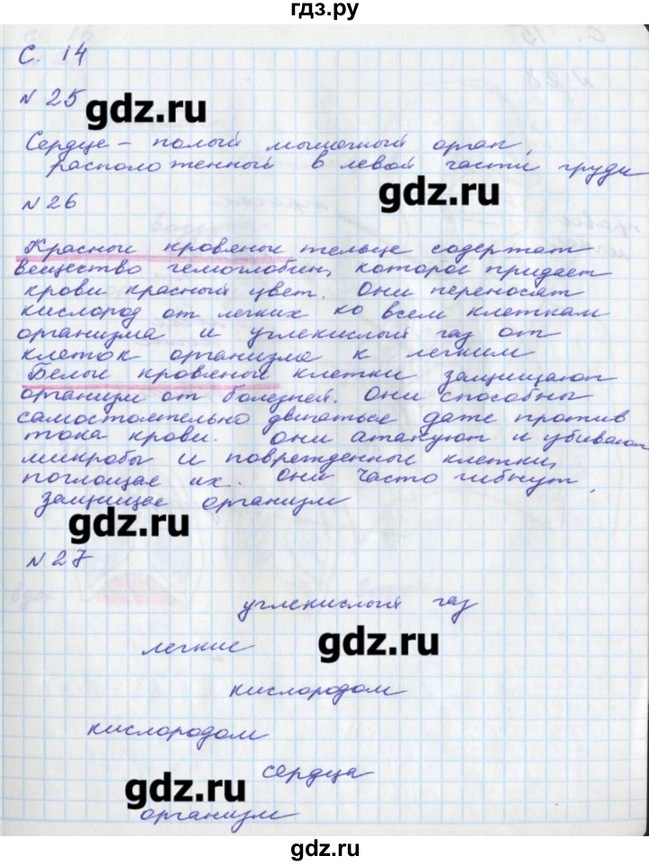 ГДЗ по окружающему миру 4 класс Федотова тетрадь для самостоятельной работы  часть 2. страница - 14, Решебник №1