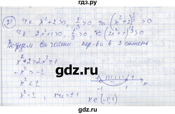 ГДЗ по алгебре 9 класс Ткачева рабочая тетрадь  §4-5 - 21, Решебник к тетради 2018