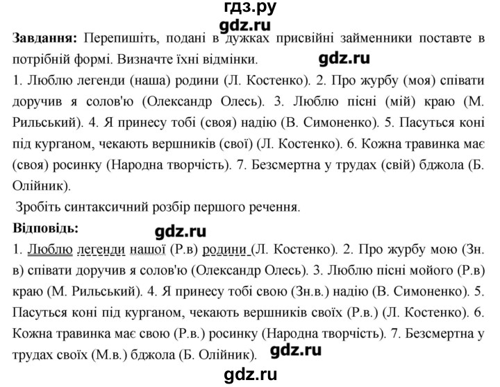 ГДЗ по украинскому языку 6 класс Глазова   вправа - 498, Решебник