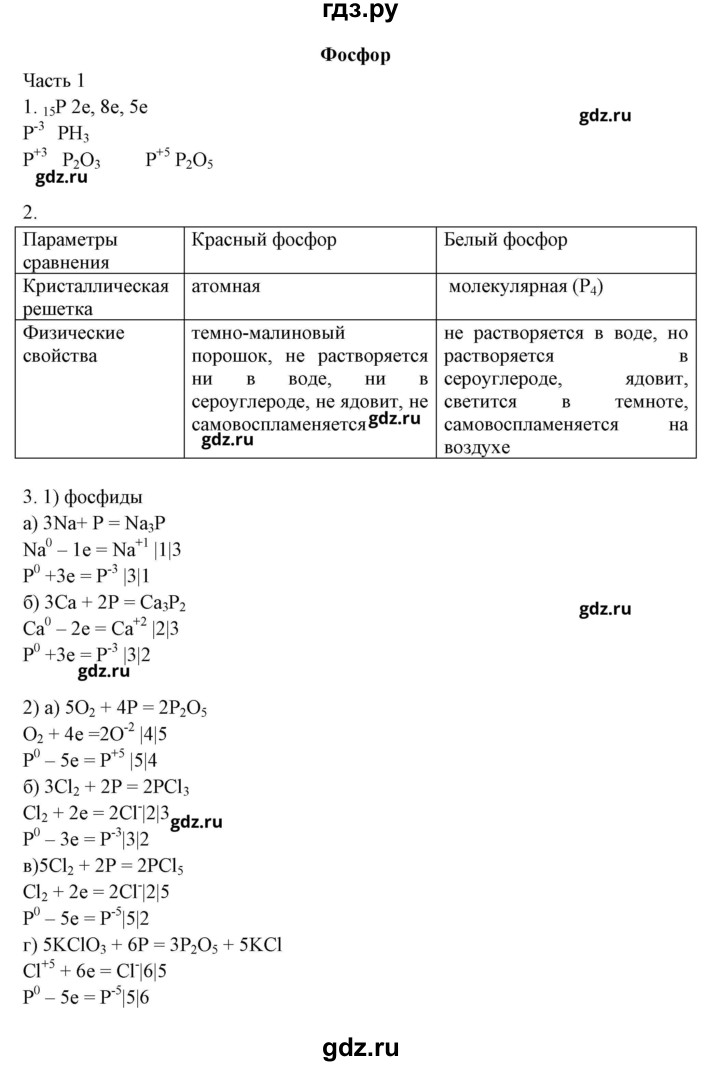 ГДЗ по химии 9 класс Габриелян рабочая тетрадь  страница - 167, Решебник №1