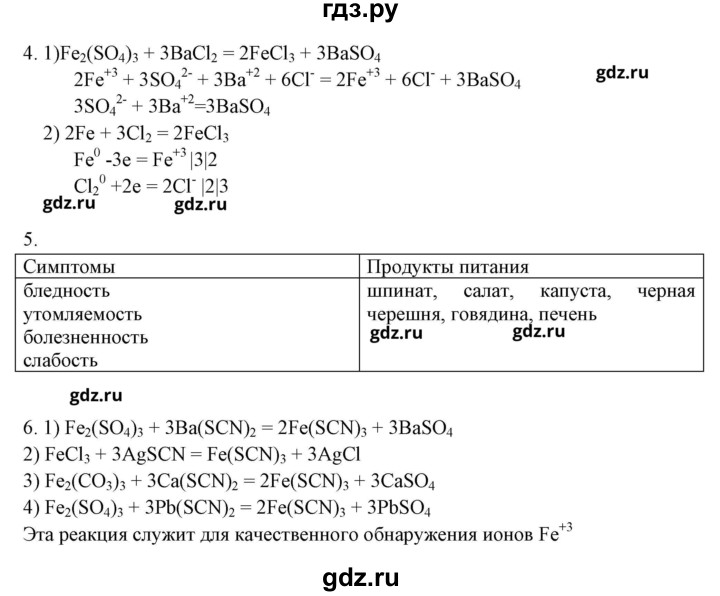 ГДЗ по химии 9 класс Габриелян рабочая тетрадь  страница - 99, Решебник №1