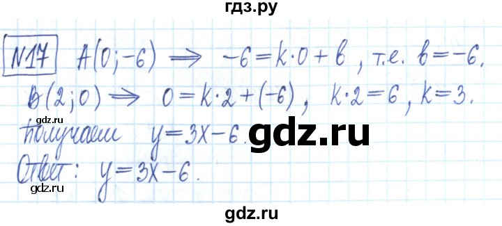 ГДЗ по алгебре 7 класс Мерзляк рабочая тетрадь  параграф 23 - 17, Решебник