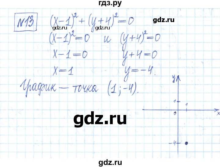 ГДЗ по алгебре 7 класс Мерзляк рабочая тетрадь  параграф 24 - 13, Решебник
