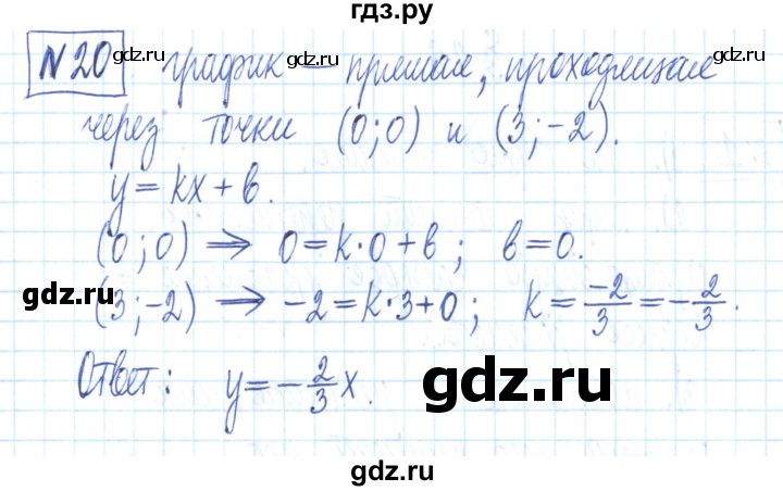 ГДЗ по алгебре 7 класс Мерзляк рабочая тетрадь  параграф 25 - 20, Решебник