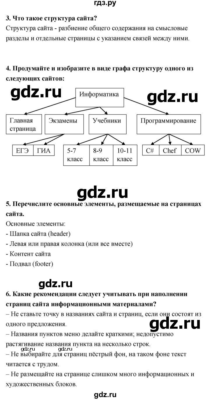 ГДЗ по информатике 9 класс Босова  Базовый уровень страница - 169, Решебник 2017