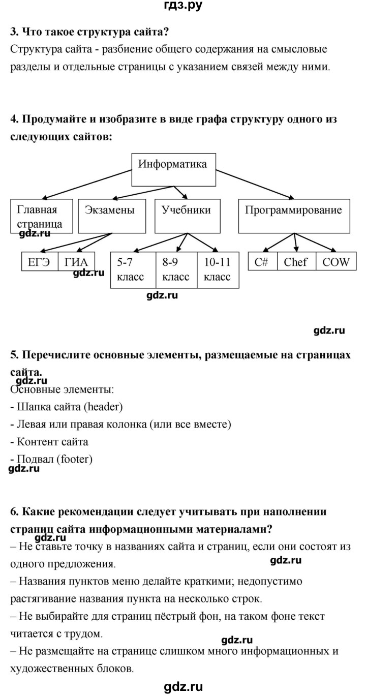 ГДЗ по информатике 9 класс Босова   страница - 169, Решебник