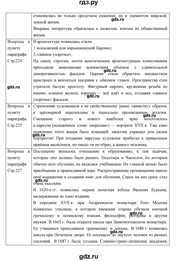 ГДЗ параграф 29 история 7 класс История России Андреев, Федоров