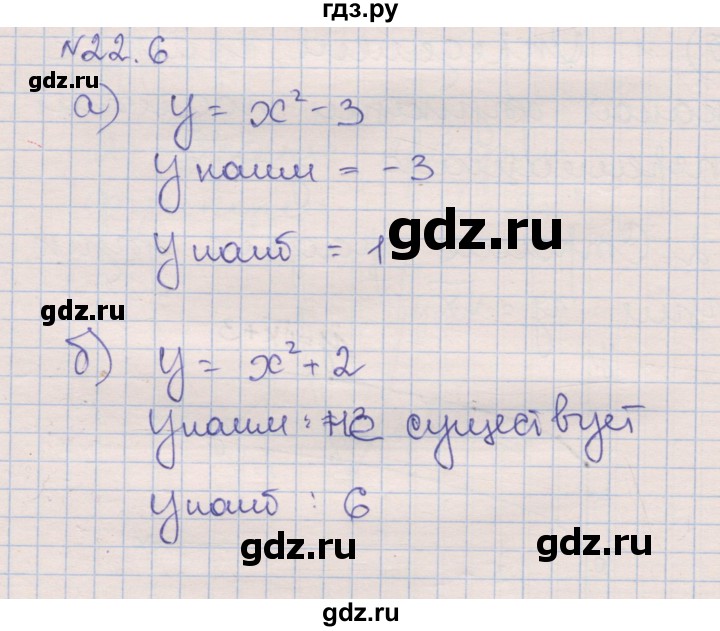 ГДЗ по алгебре 8 класс Зубарева рабочая тетрадь  параграф 22 - 22.6, Решебник