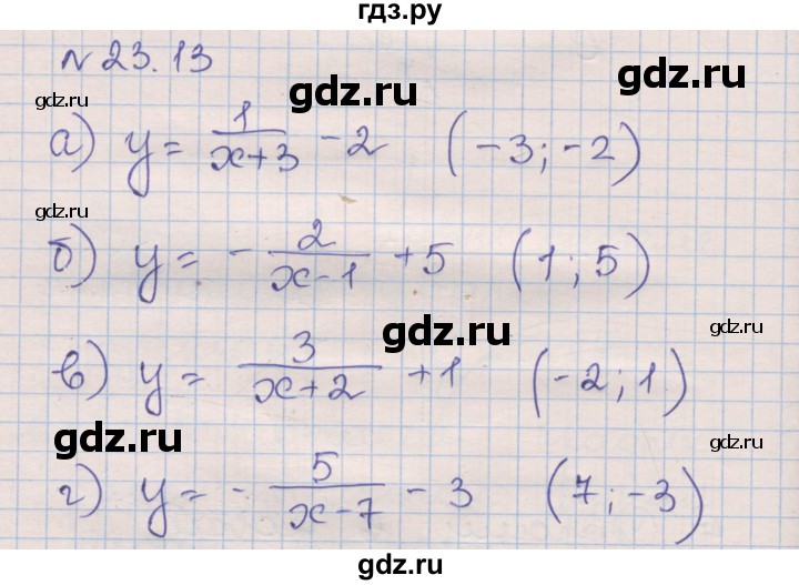 ГДЗ по алгебре 8 класс Зубарева рабочая тетрадь  параграф 23 - 23.13, Решебник