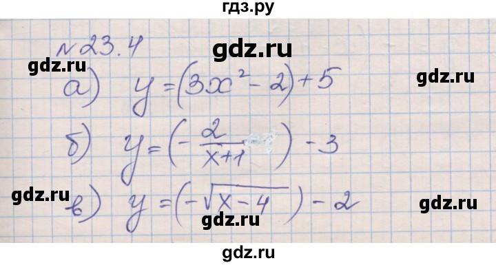 ГДЗ по алгебре 8 класс Зубарева рабочая тетрадь  параграф 23 - 23.4, Решебник