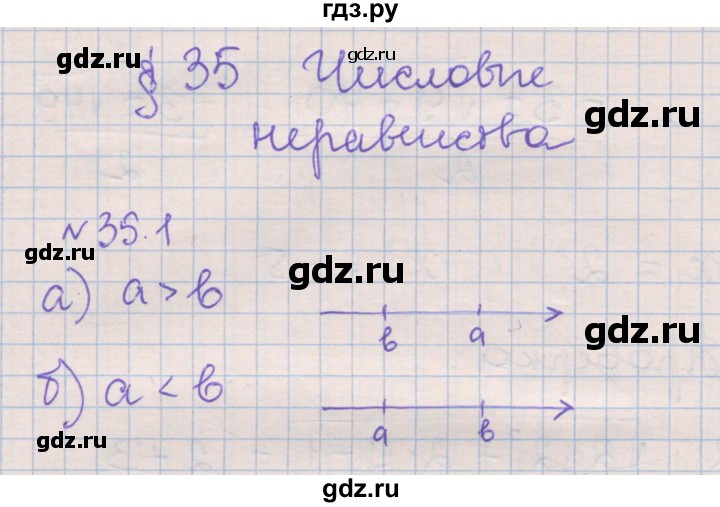 ГДЗ по алгебре 8 класс Зубарева рабочая тетрадь (Мордкович)  параграф 35 - 35.1, Решебник