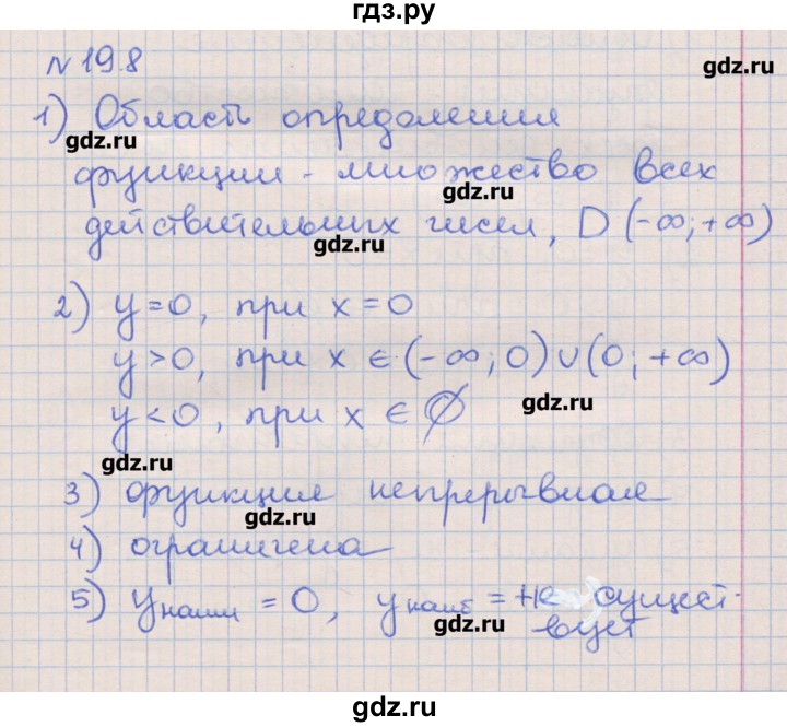 ГДЗ по алгебре 8 класс Зубарева рабочая тетрадь  параграф 19 - 19.8, Решебник