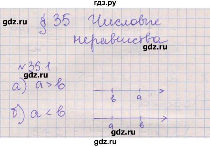 ГДЗ по алгебре 8 класс Зубарева рабочая тетрадь  параграф 35 - 35.1, Решебник