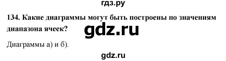 ГДЗ по информатике 9 класс Босова рабочая тетрадь Базовый уровень задание - 134, Решебник 2017