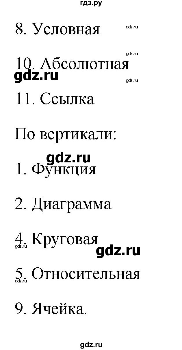 ГДЗ по информатике 9 класс Босова рабочая тетрадь Базовый уровень задание - 135, Решебник 2017