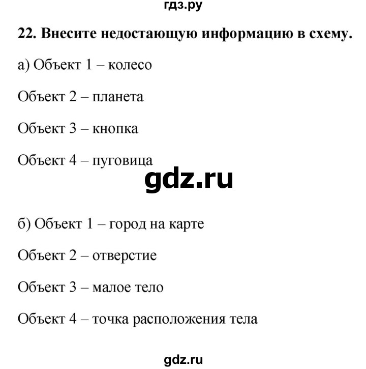 ГДЗ по информатике 9 класс Босова рабочая тетрадь Базовый уровень задание - 22, Решебник 2017