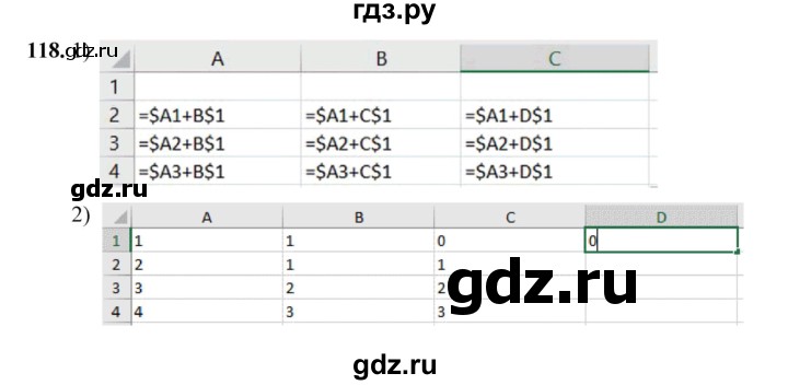 ГДЗ по информатике 9 класс Босова рабочая тетрадь Базовый уровень задание - 118, Решебник 2024