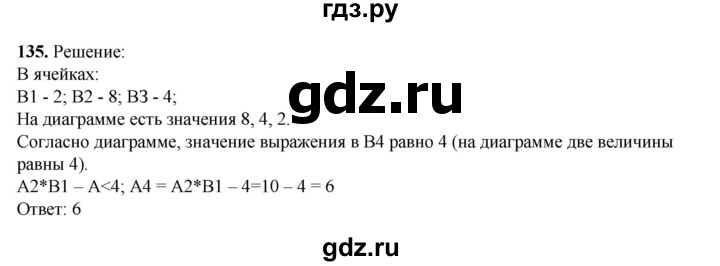 ГДЗ по информатике 9 класс Босова рабочая тетрадь Базовый уровень задание - 135, Решебник 2024