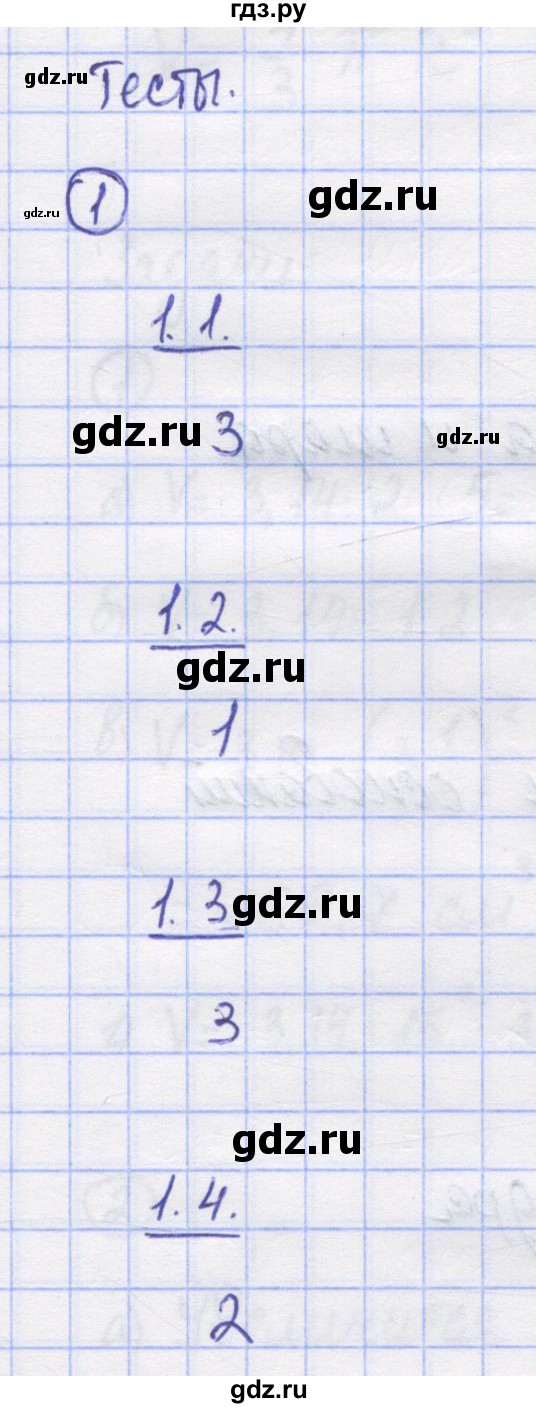 ГДЗ по математике 5 класс Козлов   глава 15 / параграф 2 / тесты. задание - 1, Решебник