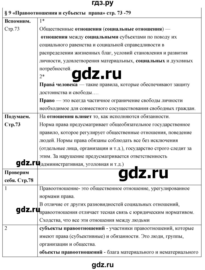 План 6 параграфа по обществознанию 6 класс боголюбов