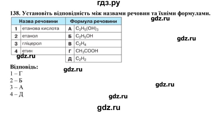 ГДЗ по химии 9 класс Ярошенко   завдання - 138, Решебник
