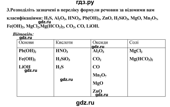 ГДЗ по химии 9 класс Ярошенко   завдання - 3, Решебник