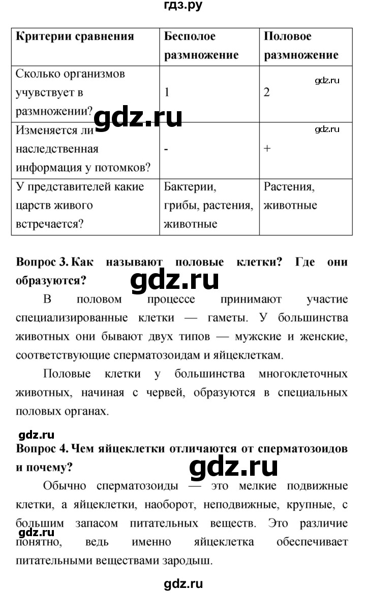 ГДЗ параграф 19 биология 6 класс Сонин