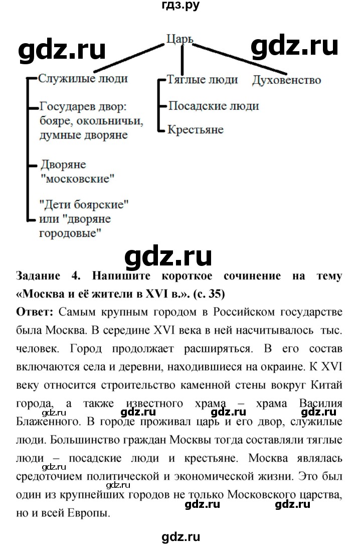 ГДЗ по истории 7 класс Данилов рабочая тетрадь История России (Арсентьев)  параграф - 9, Решебник