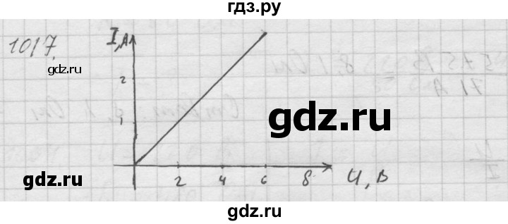 ГДЗ по физике 7‐9 класс  Перышкин Сборник задач  номер - 1017, Решебник
