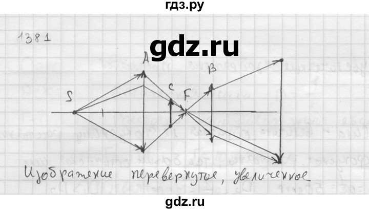 ГДЗ по физике 7‐9 класс  Перышкин Сборник задач  номер - 1381, Решебник