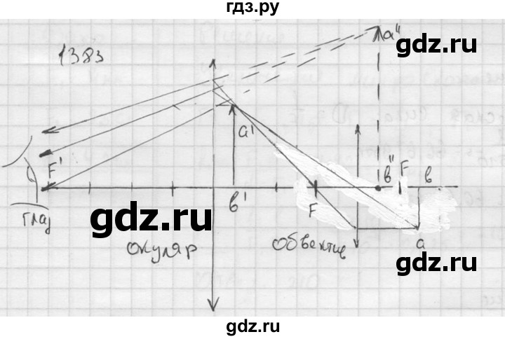 ГДЗ по физике 7‐9 класс  Перышкин Сборник задач  номер - 1383, Решебник