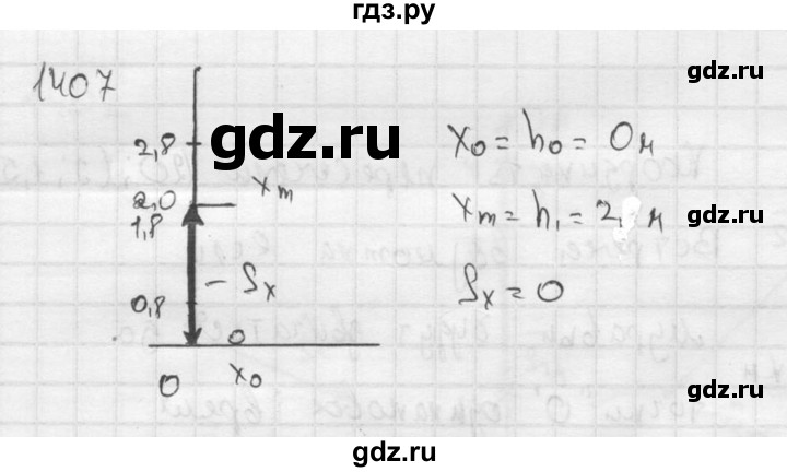 ГДЗ по физике 7‐9 класс  Перышкин Сборник задач  номер - 1407, Решебник