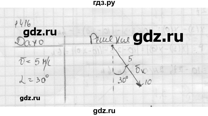 ГДЗ по физике 7‐9 класс  Перышкин Сборник задач  номер - 1416, Решебник