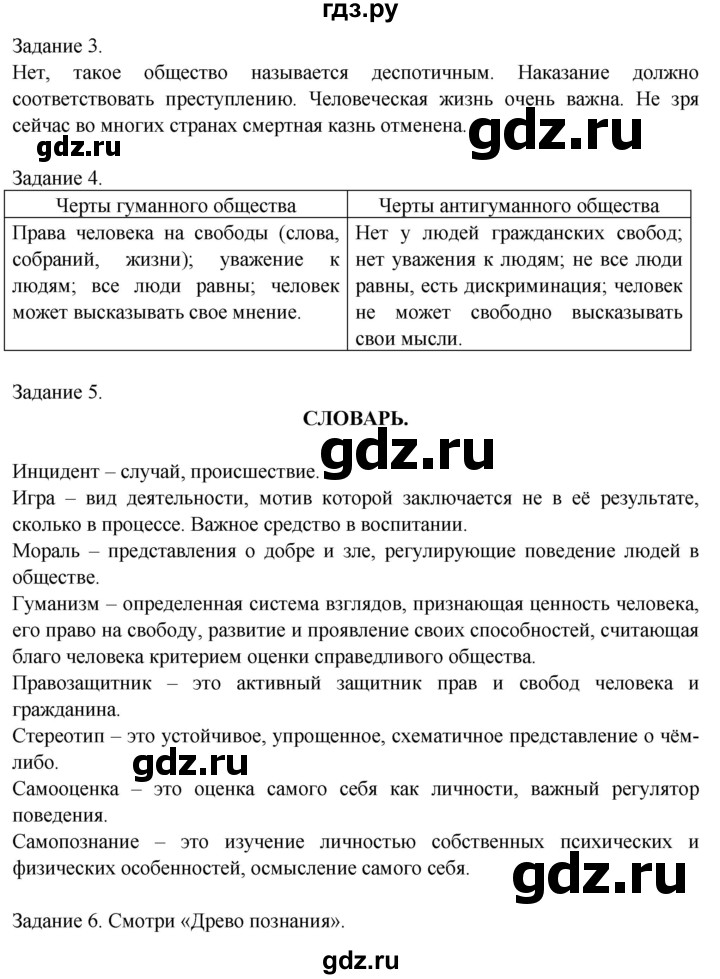 ГДЗ по обществознанию 6 класс  Митькин рабочая тетрадь  страница - 56, Решебник 2014